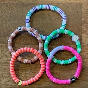 clay bead bracelets